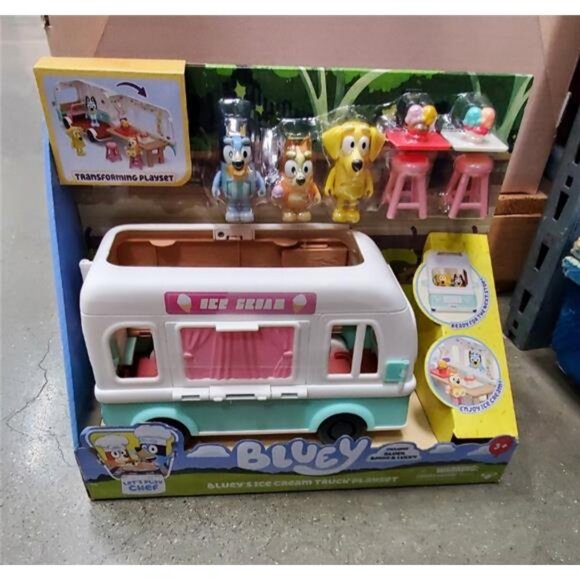 Bluey's Ice Cream Truck Transforming Playset [Includes Bluey Bingo & Lucky!] - Picture 4 of 8